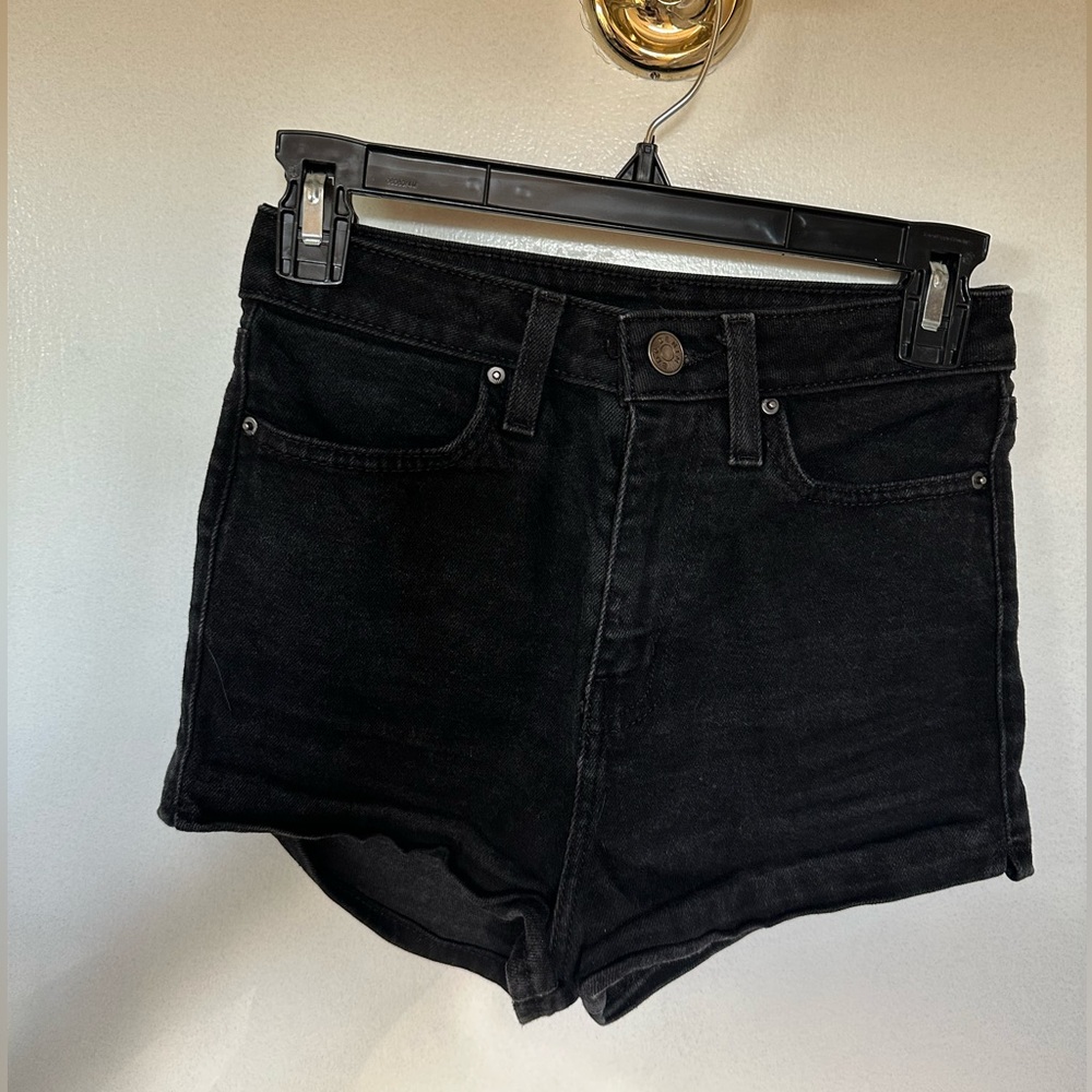 Black jean shorts from urban outfitters